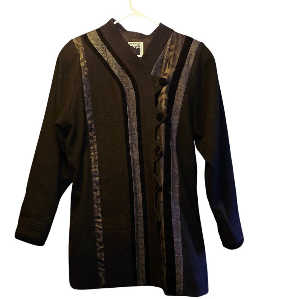 Bonnie Durant 80's abstract art to wear coat size small